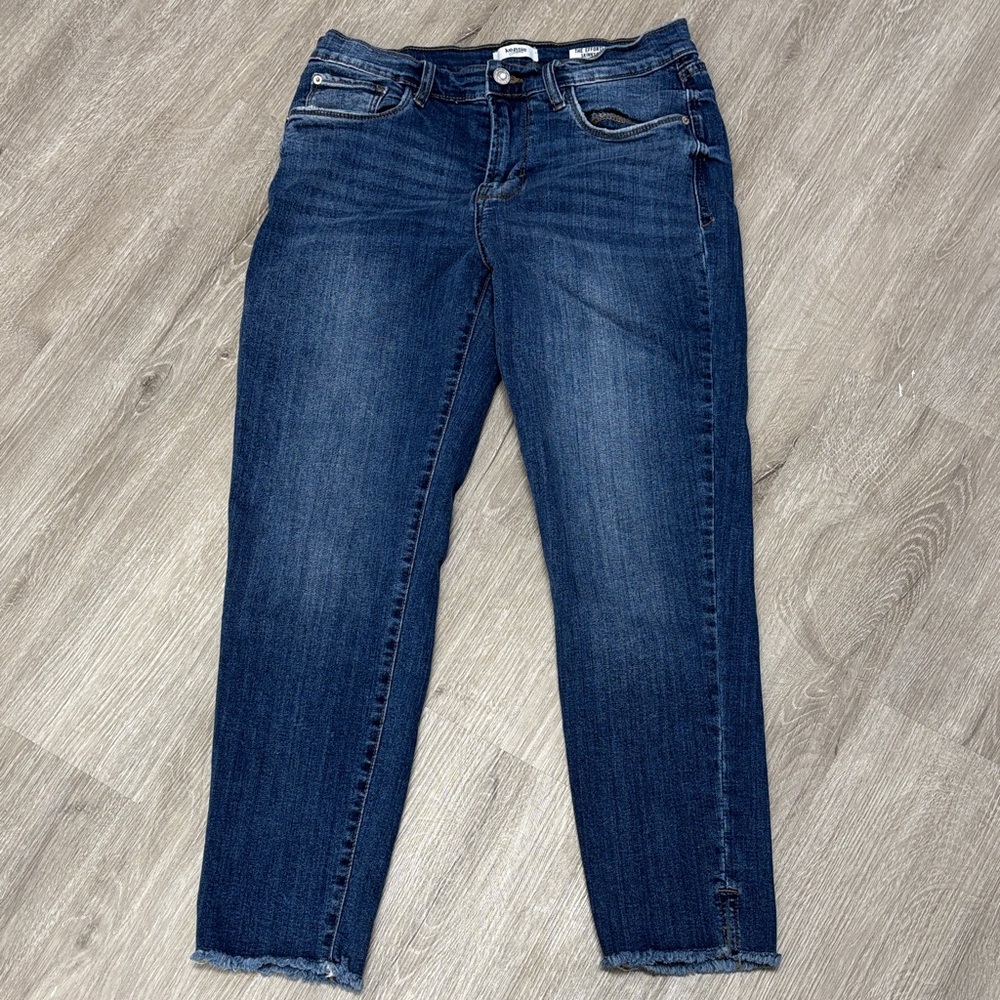 Dark Blue Women's Jeans by Kensi The effortless skinny crop size 8/29